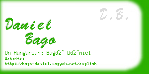 daniel bago business card